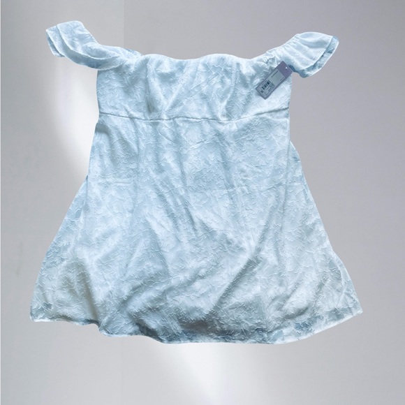 Wild Fable white Ruffle Short Sleeve Mini A-Line Dress - Picture 2 of 12